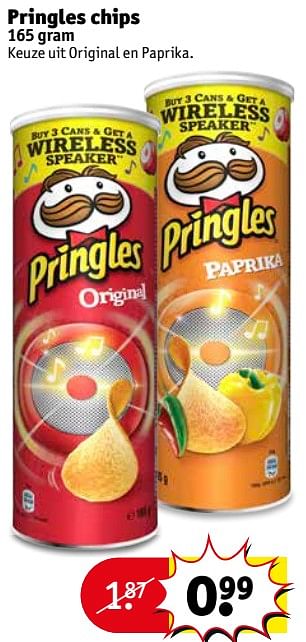 Aanbiedingen Pringles chips - Pringles - Geldig van 22/08/2017 tot 27/08/2017 bij Kruidvat