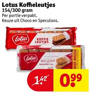Aanbiedingen Lotus koffieleutjes - Lotus Bakeries - Geldig van 22/08/2017 tot 27/08/2017 bij Kruidvat