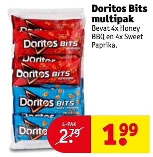 Aanbiedingen Doritos bits multipak - Doritos - Geldig van 22/08/2017 tot 27/08/2017 bij Kruidvat