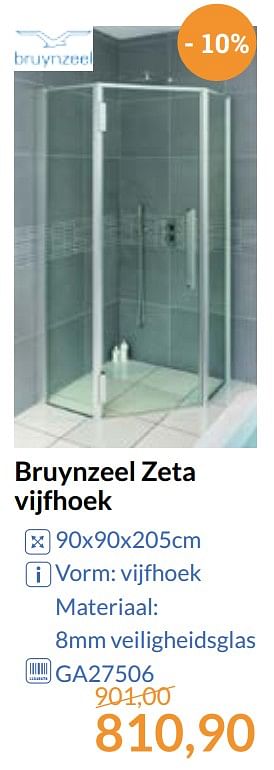 Aanbiedingen Bruynzeel zeta vijfhoek - Bruynzeel - Geldig van 01/09/2017 tot 30/09/2017 bij Sanitairwinkel