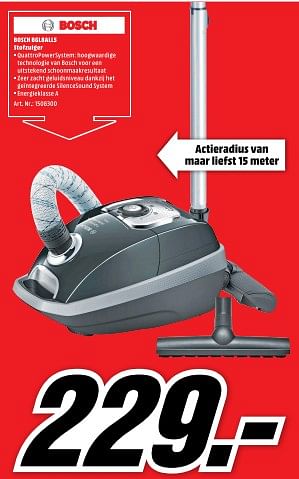 Aanbiedingen Bosch bgl8all5 stofzuiger - Bosch - Geldig van 21/08/2017 tot 27/08/2017 bij Media Markt