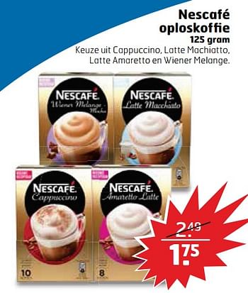 Aanbiedingen Nescafé oploskoffie - Nescafe - Geldig van 22/08/2017 tot 03/09/2017 bij Trekpleister