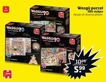 Aanbiedingen Wasgij puzzel - Jumbo - Geldig van 22/08/2017 tot 03/09/2017 bij Trekpleister