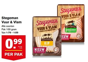 Aanbiedingen Stegeman vuur + vlam - Stegeman - Geldig van 23/08/2017 tot 29/08/2017 bij Hoogvliet