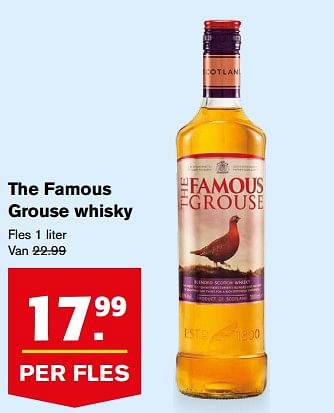 Aanbiedingen The famous grouse whisky - The Famous Grouse - Geldig van 23/08/2017 tot 29/08/2017 bij Hoogvliet