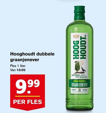 Aanbiedingen Hooghoudt dubbele graanjenever - Hooghoudt - Geldig van 23/08/2017 tot 29/08/2017 bij Hoogvliet