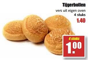 Aanbiedingen Tijgerbollen - Huismerk - MCD Supermarkten - Geldig van 21/08/2017 tot 26/08/2017 bij MCD Supermarkten