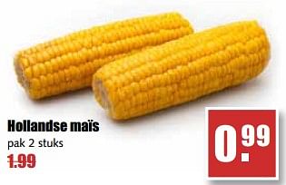 Aanbiedingen Hollandse maïs - Huismerk - MCD Supermarkten - Geldig van 21/08/2017 tot 26/08/2017 bij MCD Supermarkten