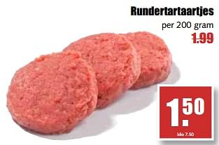 Aanbiedingen Rundertartaartjes - Huismerk - MCD Supermarkten - Geldig van 21/08/2017 tot 26/08/2017 bij MCD Supermarkten