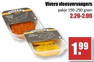 Aanbiedingen Vivera vleesvervangers - Vivera - Geldig van 21/08/2017 tot 26/08/2017 bij MCD Supermarkten