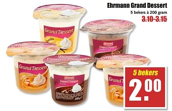 Aanbiedingen Ehrmann grand dessert - Ehrmann - Geldig van 21/08/2017 tot 26/08/2017 bij MCD Supermarkten