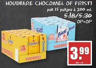 Aanbiedingen Houdbare chocomel of fristi - Chocomel - Geldig van 21/08/2017 tot 26/08/2017 bij MCD Supermarkten