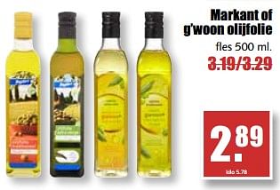 Aanbiedingen Markant of g`woon olijfolie - Markant - Geldig van 21/08/2017 tot 26/08/2017 bij MCD Supermarkten