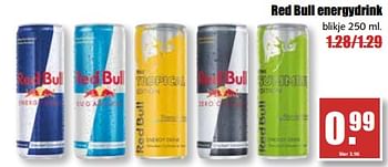 Aanbiedingen Red bull energydrink - Red Bull - Geldig van 21/08/2017 tot 26/08/2017 bij MCD Supermarkten