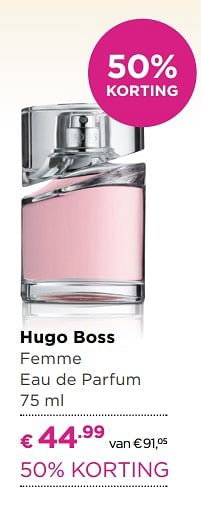 Aanbiedingen Hugo boss femme eau de parfum - Hugo Boss - Geldig van 21/08/2017 tot 10/09/2017 bij Ici Paris XL