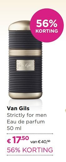 Aanbiedingen Van gils strictly for men eau de parfum - Van Gils - Geldig van 21/08/2017 tot 10/09/2017 bij Ici Paris XL
