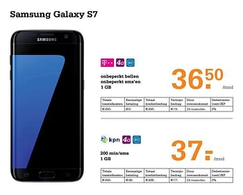 Aanbiedingen Samsung galaxy s7 - Samsung - Geldig van 21/08/2017 tot 03/09/2017 bij Telecombinatie