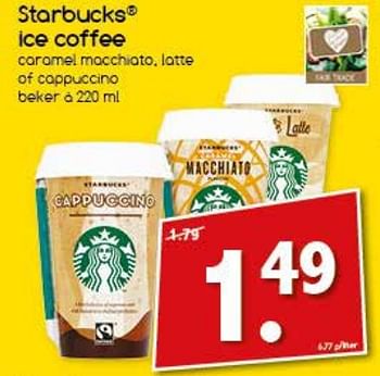 Aanbiedingen Starbucks ice coffee - Starbucks - Geldig van 21/08/2017 tot 26/08/2017 bij Agrimarkt