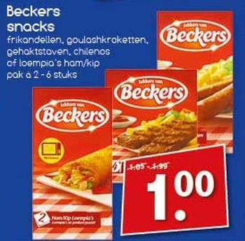 Aanbiedingen Beckers snacks - Beckers - Geldig van 21/08/2017 tot 26/08/2017 bij Agrimarkt
