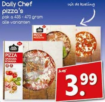 Aanbiedingen Daily chef pizza `s - Daily chef - Geldig van 21/08/2017 tot 26/08/2017 bij Agrimarkt