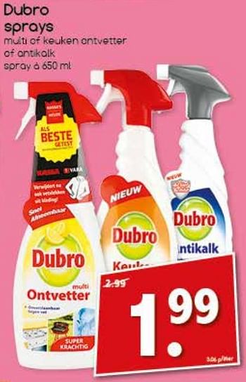 Aanbiedingen Dubro sprays - dubro - Geldig van 21/08/2017 tot 26/08/2017 bij Agrimarkt