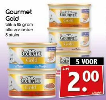 Aanbiedingen Gourmet gold - Purina - Geldig van 21/08/2017 tot 26/08/2017 bij Agrimarkt