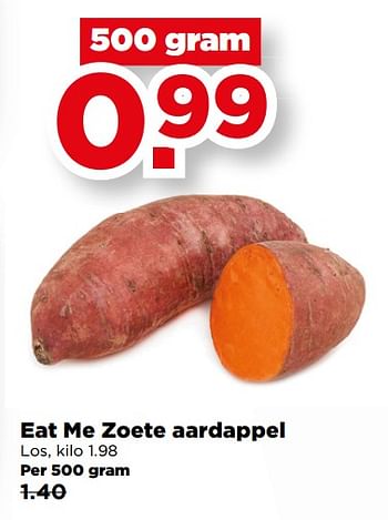 Aanbiedingen Eat me zoete aardappel - Huismerk - Plus - Geldig van 27/08/2017 tot 02/09/2017 bij Plus