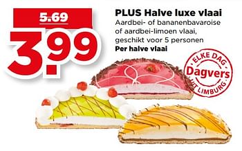 Aanbiedingen Halve luxe vlaai - Huismerk - Plus - Geldig van 27/08/2017 tot 02/09/2017 bij Plus