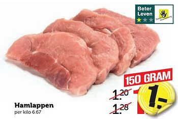 Aanbiedingen Hamlappen - Huismerk - Coop - Geldig van 28/08/2017 tot 03/09/2017 bij Coop