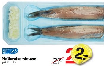 Aanbiedingen Hollandse nieuwe - Huismerk - Coop - Geldig van 28/08/2017 tot 03/09/2017 bij Coop