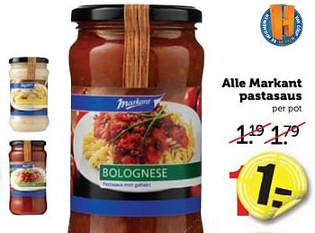 Aanbiedingen Alle markant pastasaus - Markant - Geldig van 28/08/2017 tot 03/09/2017 bij Coop