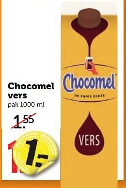 Aanbiedingen Chocomel vers - Chocomel - Geldig van 28/08/2017 tot 03/09/2017 bij Coop