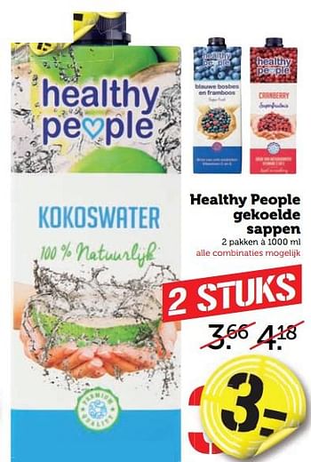 Aanbiedingen Healthy people gekoelde sappen - Healthy People - Geldig van 28/08/2017 tot 03/09/2017 bij Coop