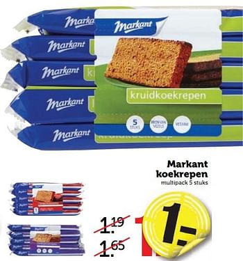 Aanbiedingen Markant koekrepen - Markant - Geldig van 28/08/2017 tot 03/09/2017 bij Coop