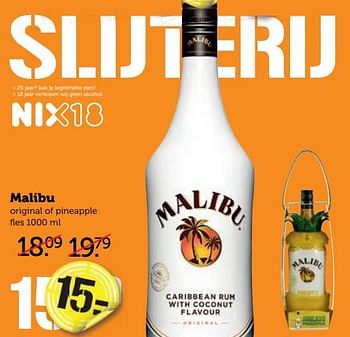 Aanbiedingen Malibu - Malibu - Geldig van 28/08/2017 tot 03/09/2017 bij Coop