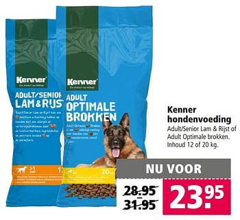 Aanbiedingen Kenner hondenvoeding - Kenner - Geldig van 28/08/2017 tot 10/09/2017 bij Welkoop