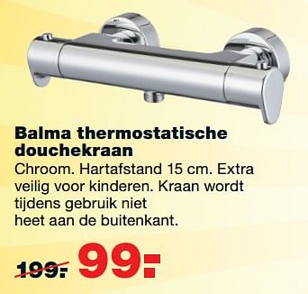 Aanbiedingen Balma thermostatische douchekraan - Huismerk - Praxis - Geldig van 28/08/2017 tot 10/09/2017 bij Praxis