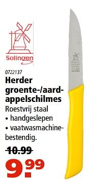 Aanbiedingen Herder groente--aardappelschilmes - Solingen - Geldig van 24/08/2017 tot 06/09/2017 bij Marskramer