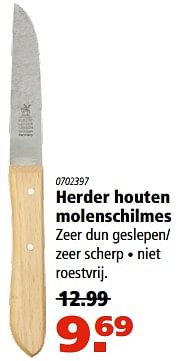 Aanbiedingen Herder houten molenschilmes - Solingen - Geldig van 24/08/2017 tot 06/09/2017 bij Novy