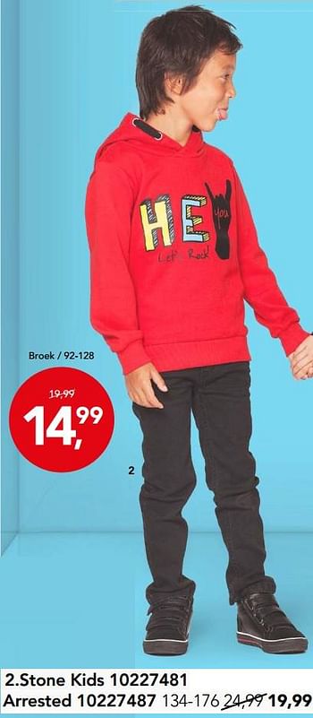 Aanbiedingen Broek - Stone Kids - Geldig van 20/08/2017 tot 10/09/2017 bij Bristol