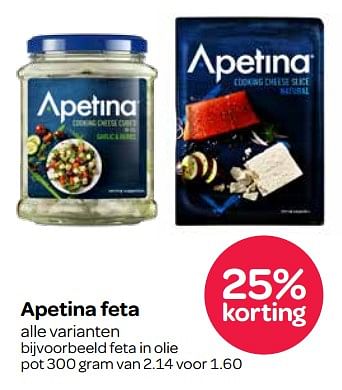 Aanbiedingen Apetina feta - apetina - Geldig van 24/08/2017 tot 06/09/2017 bij Spar