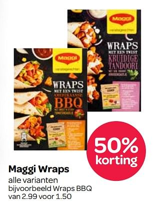 Aanbiedingen Maggi wraps - MAGGI - Geldig van 24/08/2017 tot 06/09/2017 bij Spar