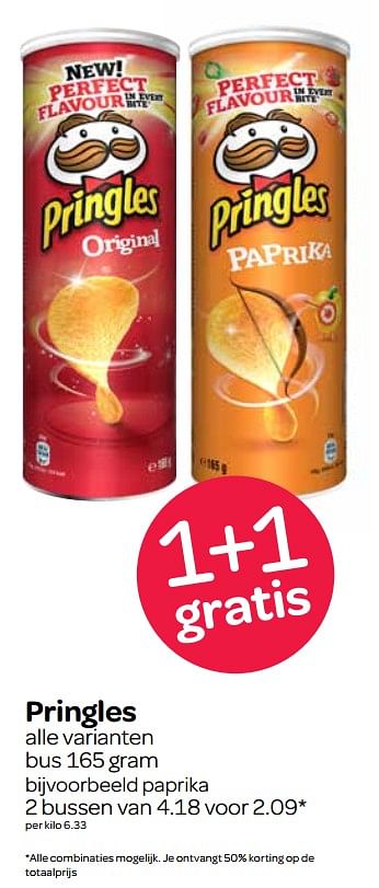 Aanbiedingen Pringles - Pringles - Geldig van 24/08/2017 tot 06/09/2017 bij Spar
