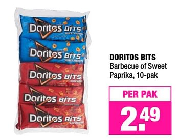 Aanbiedingen Doritos bits barbecue of sweet paprika - Doritos - Geldig van 28/08/2017 tot 10/09/2017 bij Big Bazar