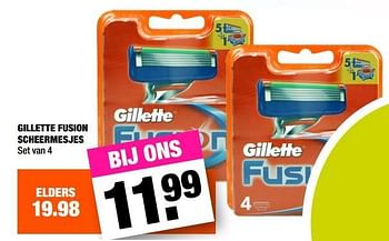 Aanbiedingen Gillette fusion scheermesjes - Gillette - Geldig van 28/08/2017 tot 10/09/2017 bij Big Bazar