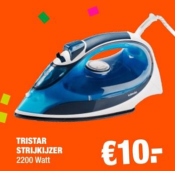 Aanbiedingen Tristar strijkijzer - Tristar - Geldig van 28/08/2017 tot 10/09/2017 bij Big Bazar