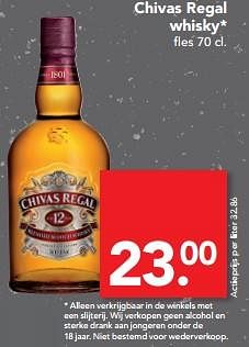 Aanbiedingen Chivas regal whisky - Chivas Regal - Geldig van 27/08/2017 tot 02/09/2017 bij Deen Supermarkten