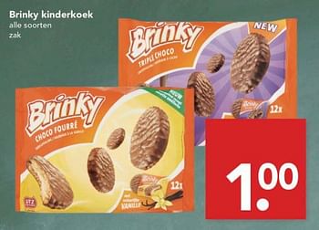 Aanbiedingen Brinky kinderkoek - Brinky - Geldig van 27/08/2017 tot 02/09/2017 bij Deen Supermarkten