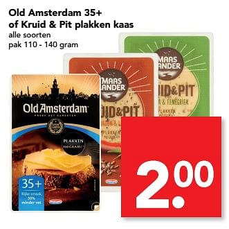 Aanbiedingen Old amsterdam 35+ of kruid + pit plakken kaas - Huismerk deen supermarkt - Geldig van 27/08/2017 tot 02/09/2017 bij Deen Supermarkten