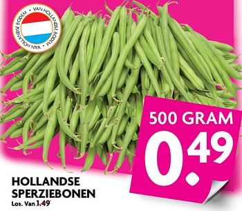 Aanbiedingen Hollandse sperziebonen - Huismerk - Deka Markt - Geldig van 27/08/2017 tot 02/09/2017 bij Deka Markt